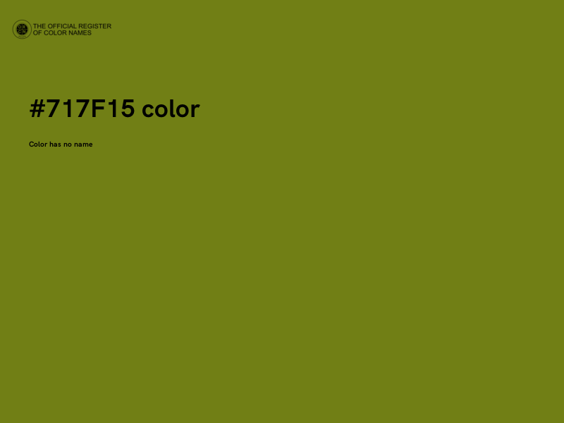 #717F15 color image