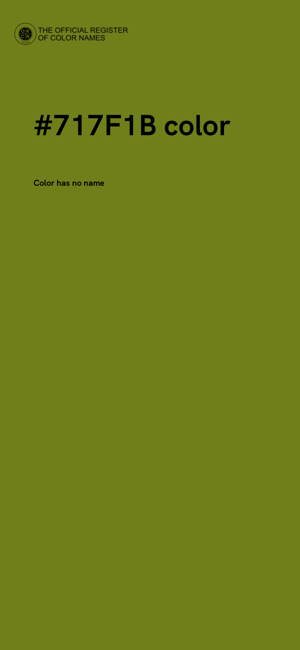 #717F1B color image