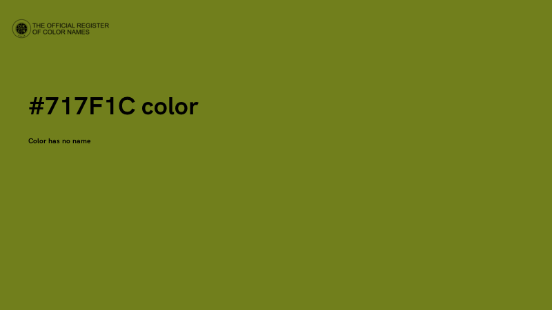 #717F1C color image
