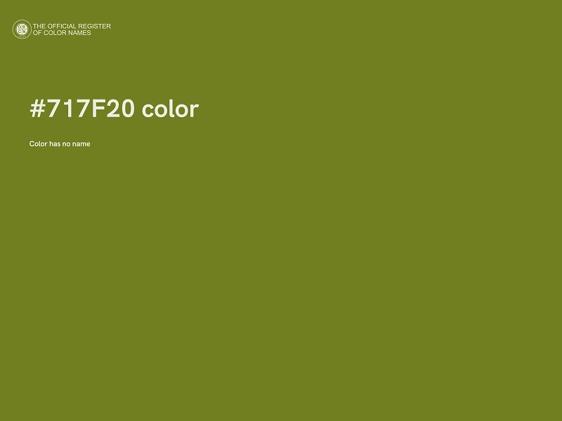 #717F20 color image