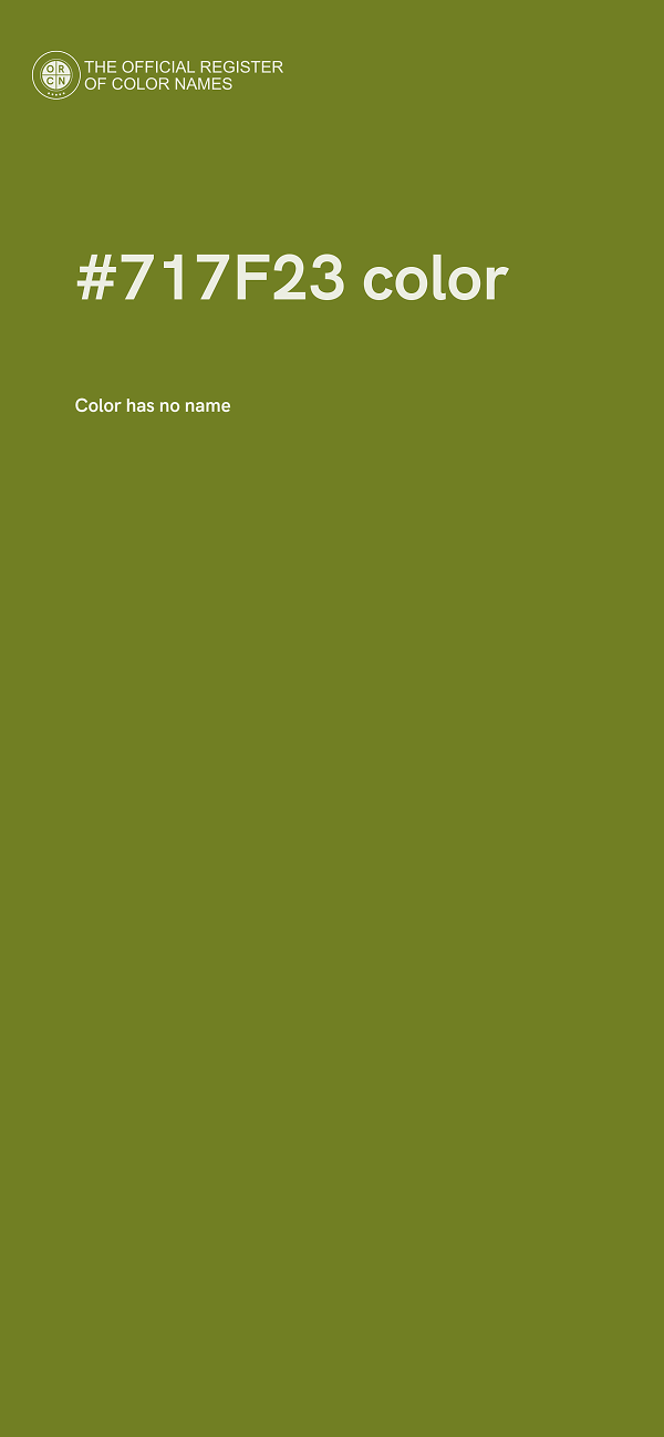 #717F23 color image