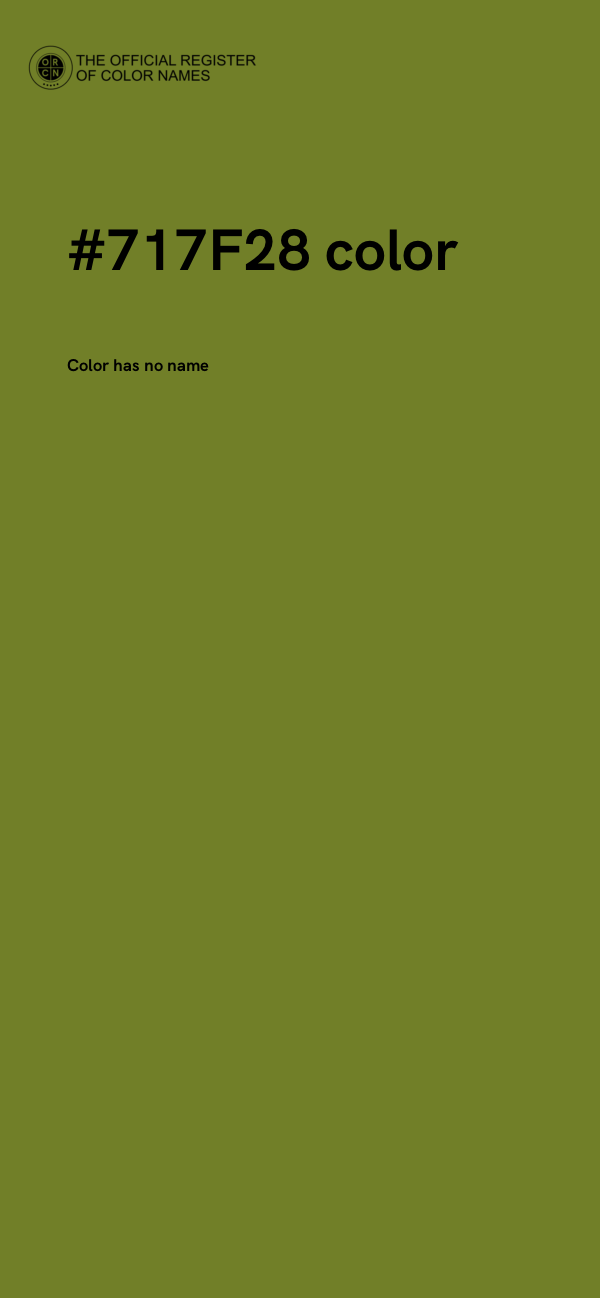 #717F28 color image