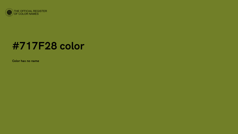 #717F28 color image