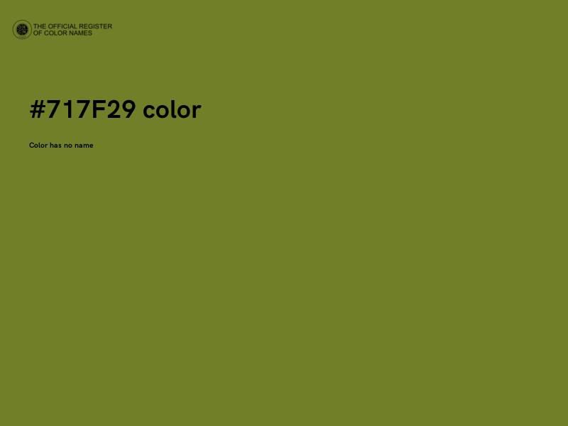 #717F29 color image