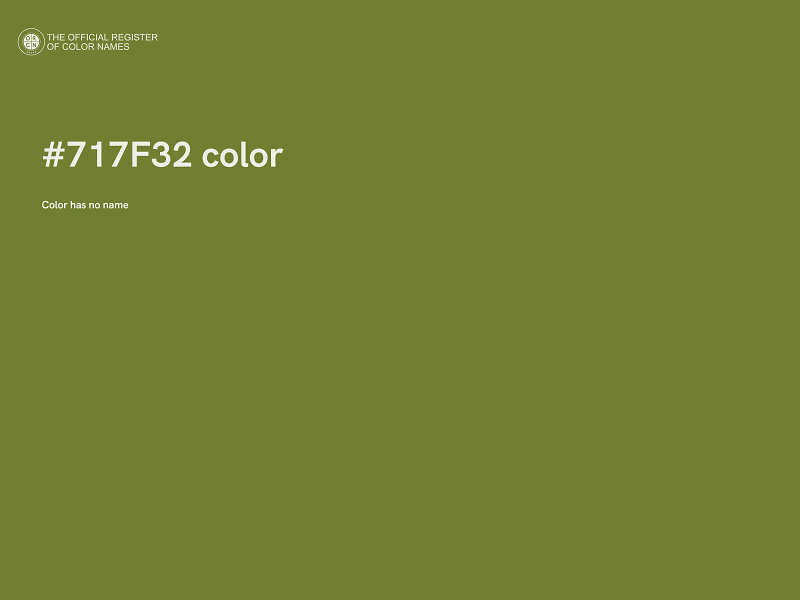 #717F32 color image