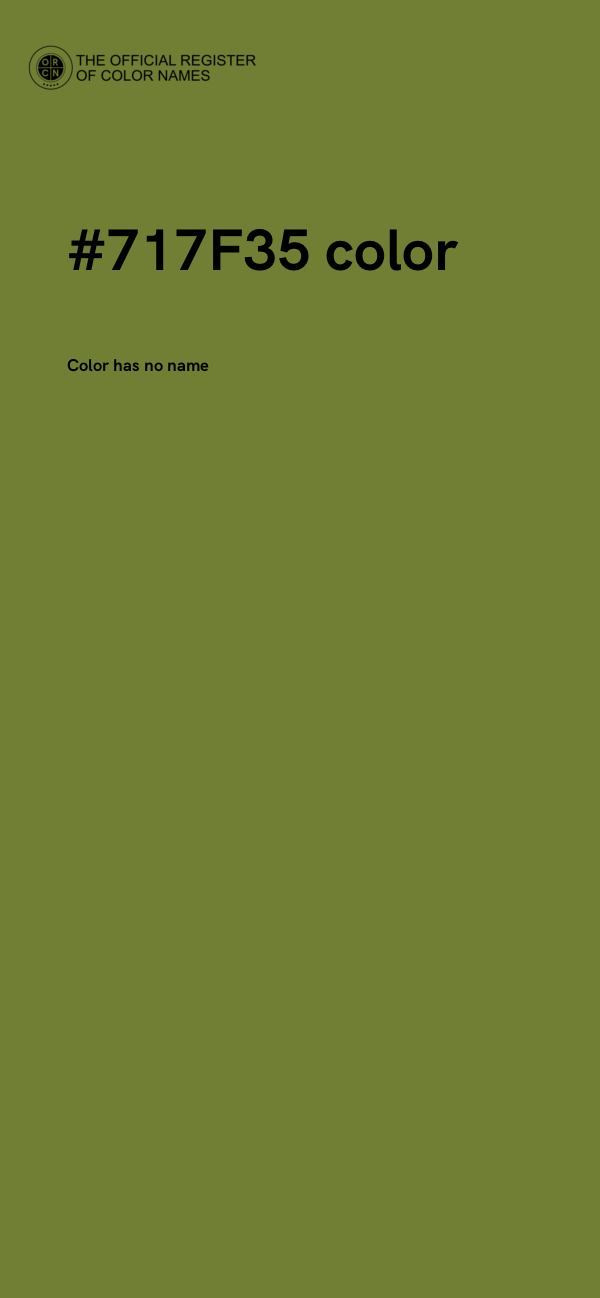 #717F35 color image