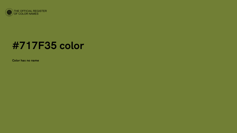 #717F35 color image