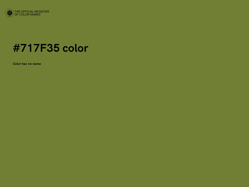 #717F35 color image
