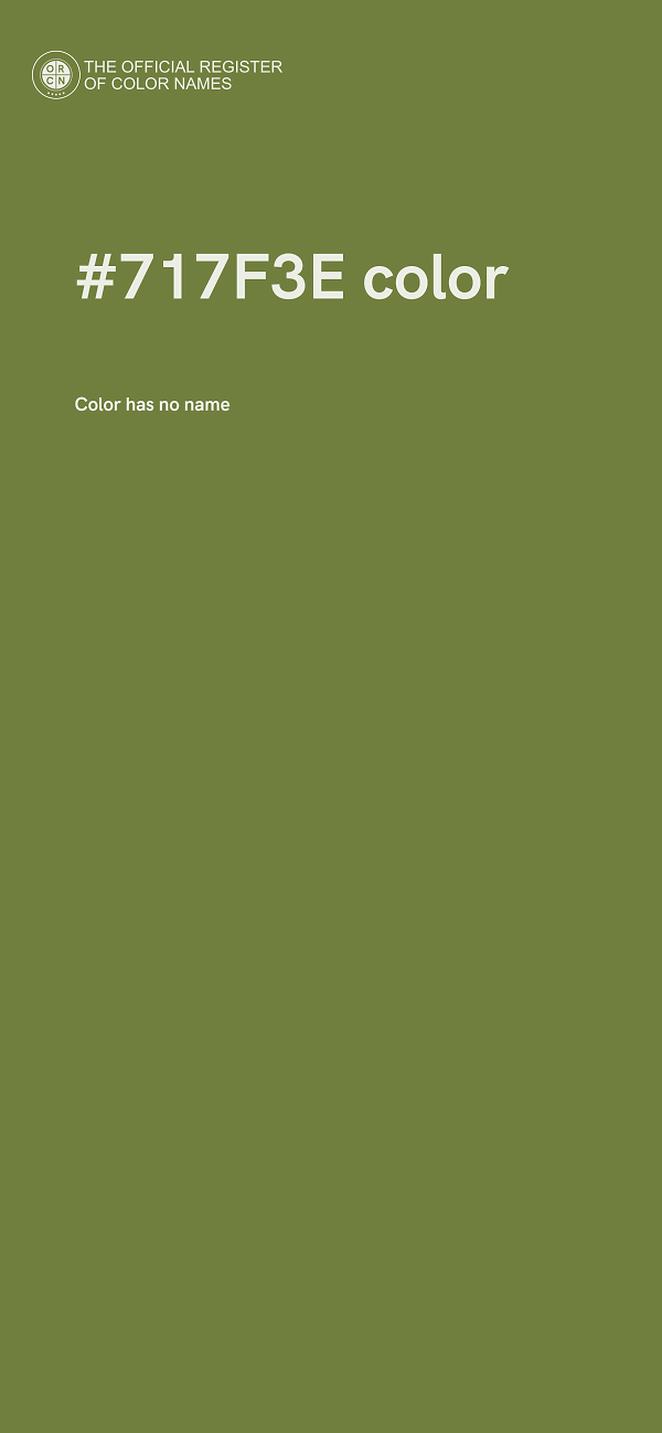 #717F3E color image
