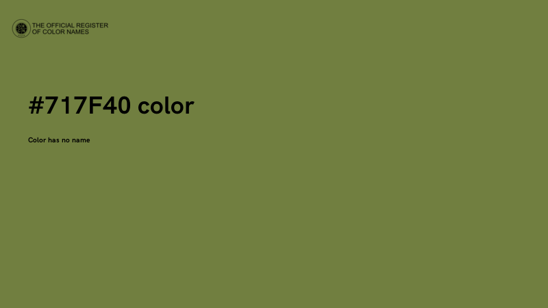 #717F40 color image