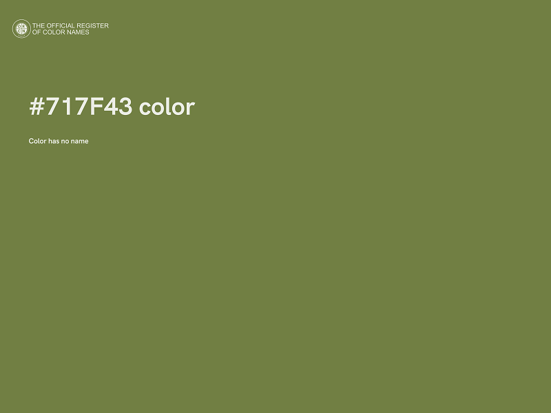 #717F43 color image