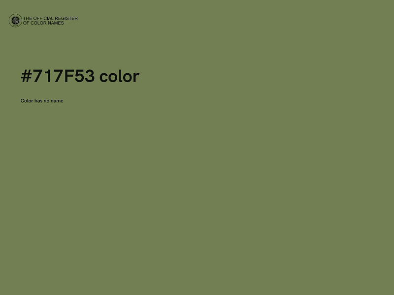 #717F53 color image