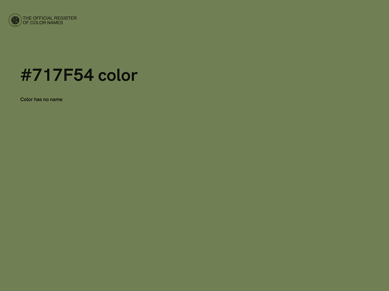 #717F54 color image