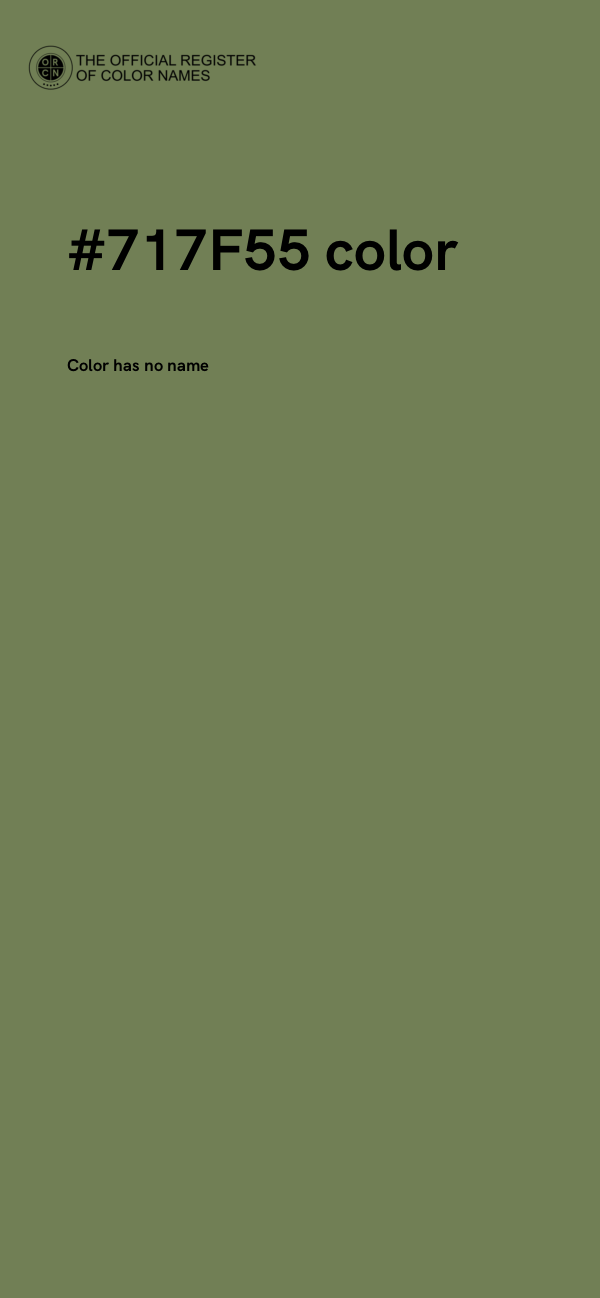 #717F55 color image