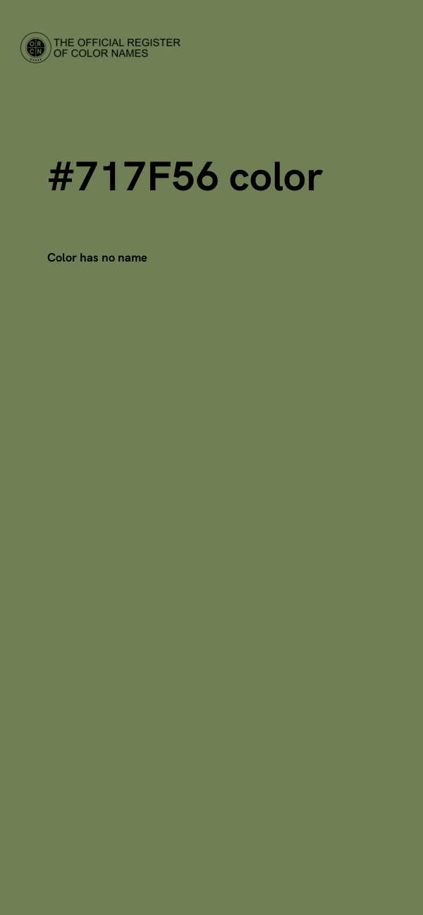 #717F56 color image