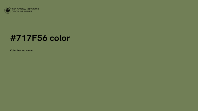 #717F56 color image