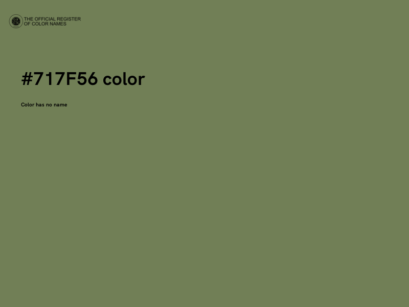 #717F56 color image