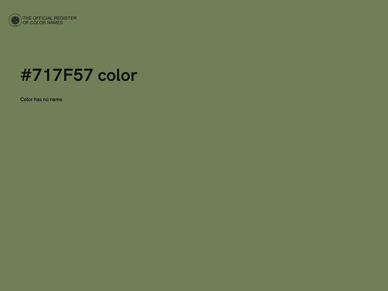 #717F57 color image