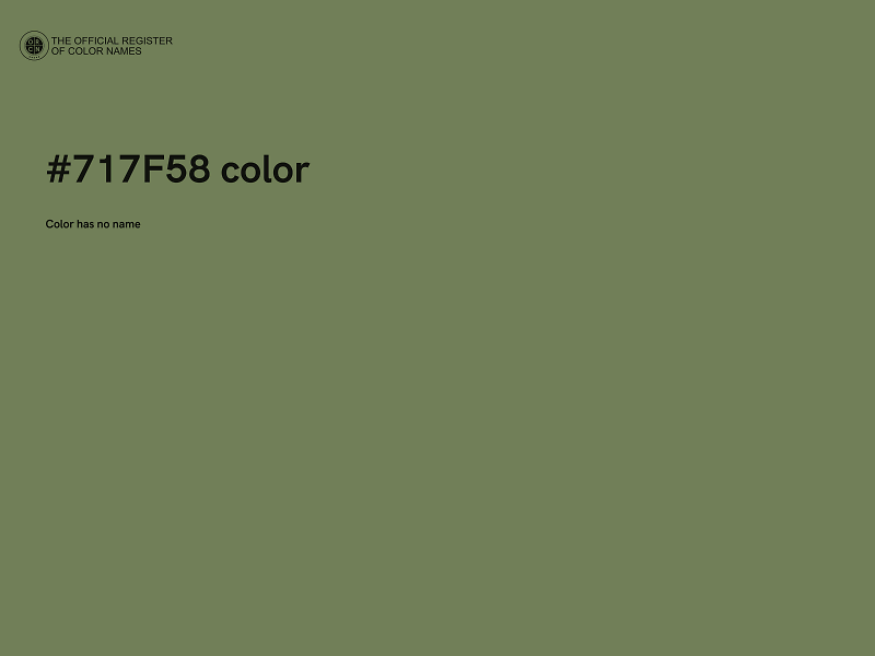 #717F58 color image