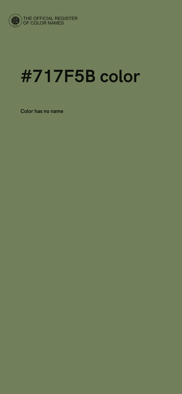 #717F5B color image