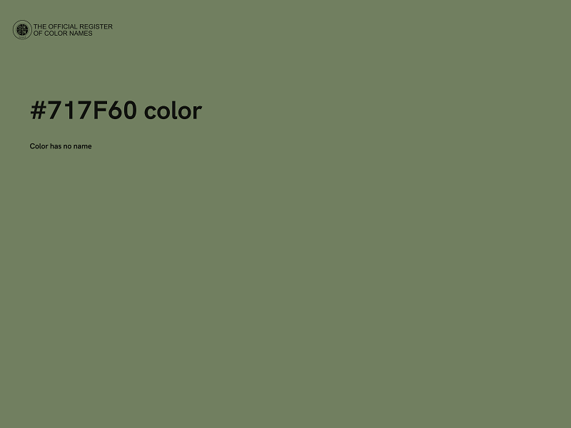 #717F60 color image