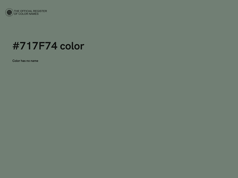 #717F74 color image