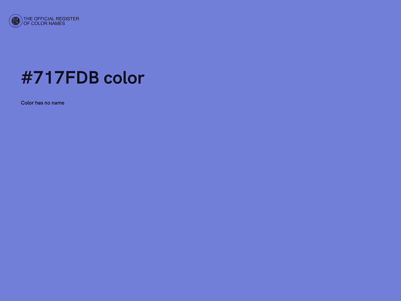 #717FDB color image