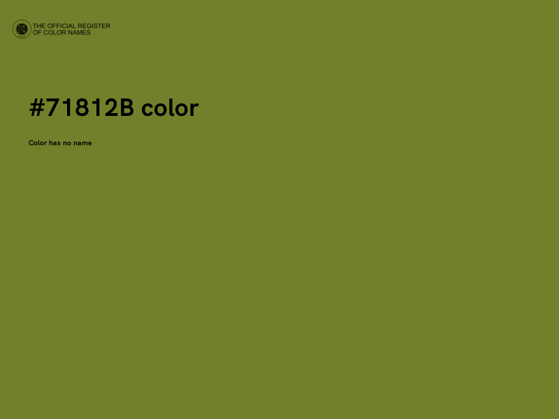 #71812B color image