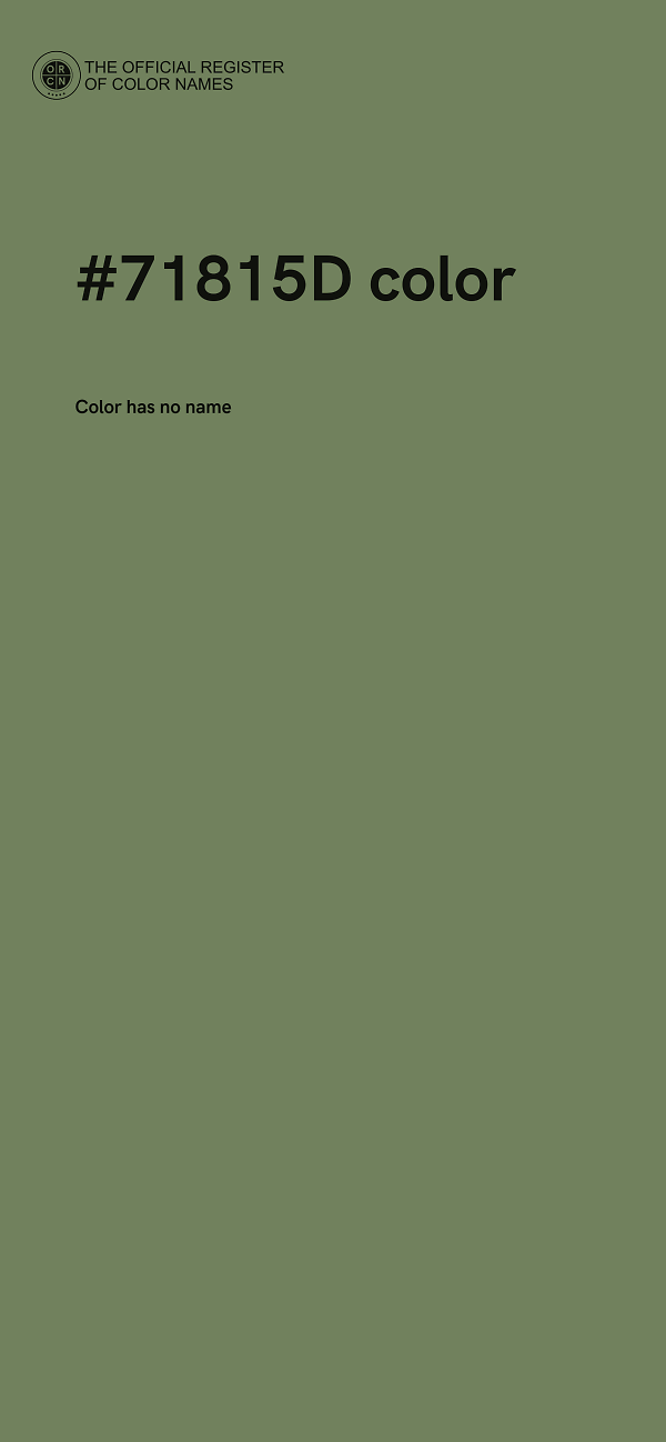#71815D color image