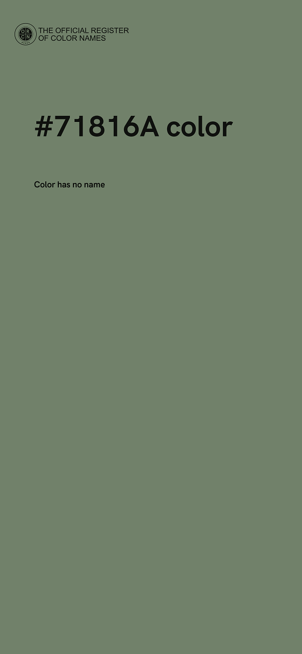 #71816A color image