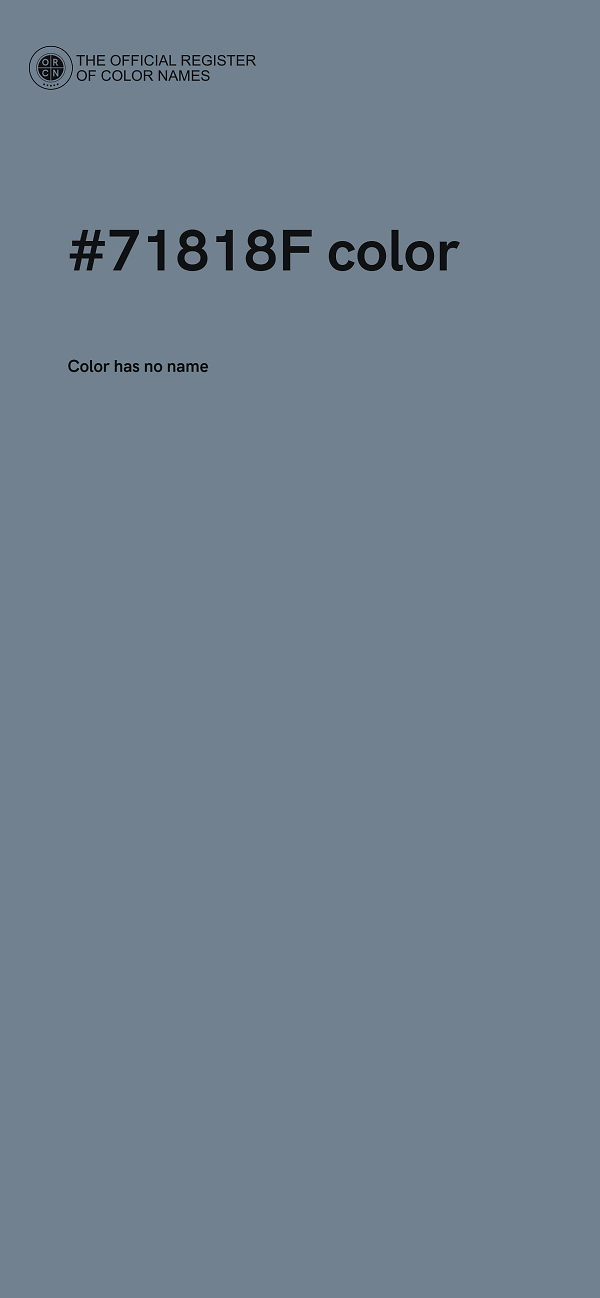#71818F color image