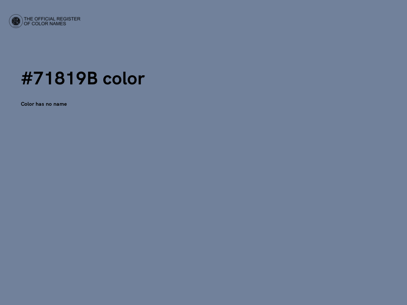 #71819B color image