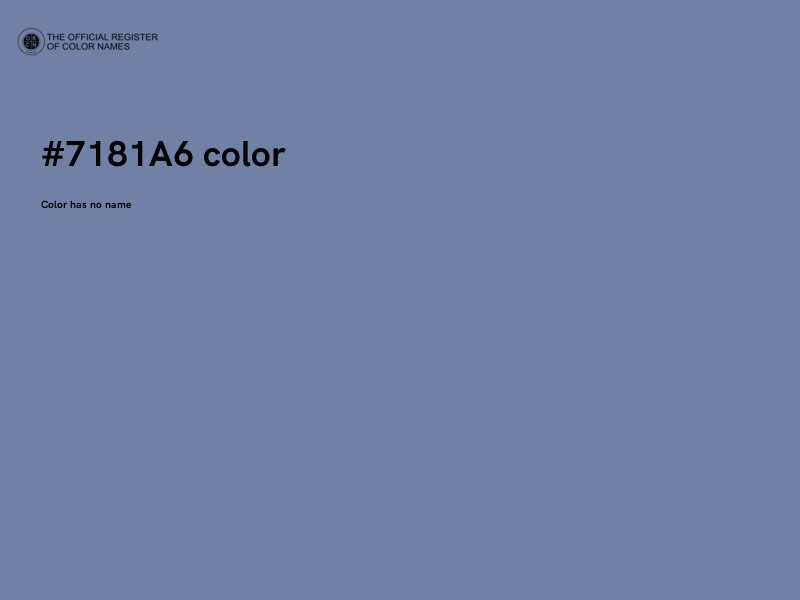 #7181A6 color image