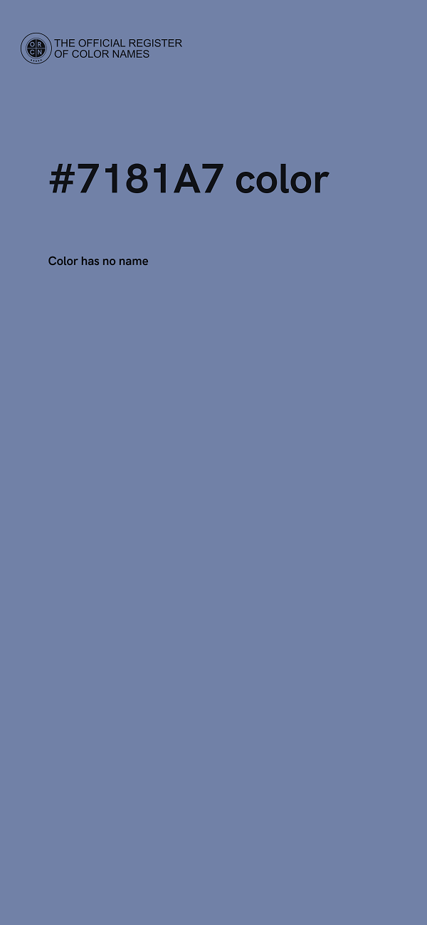 #7181A7 color image