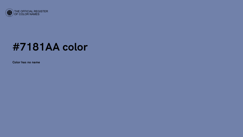 #7181AA color image