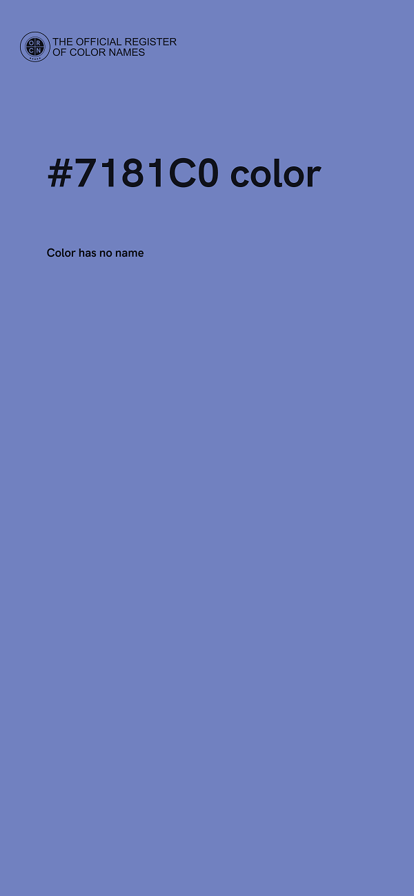 #7181C0 color image
