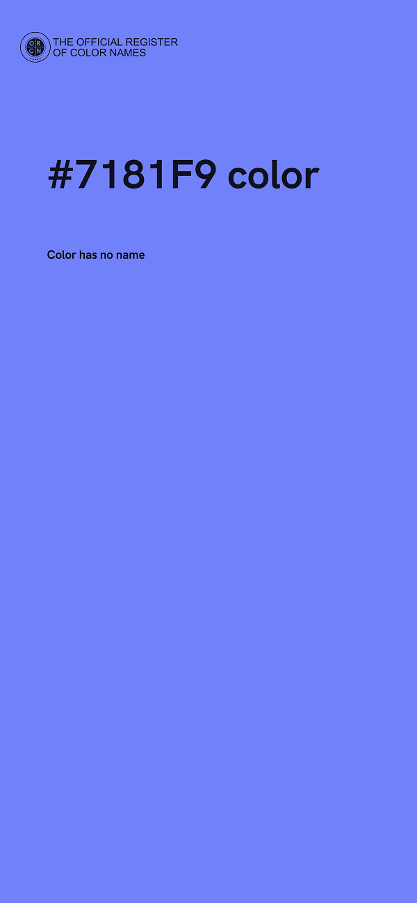 #7181F9 color image