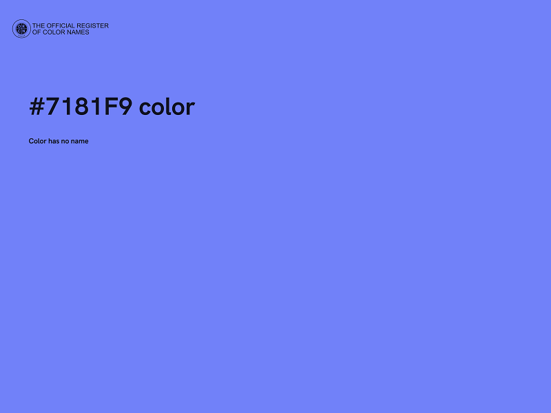 #7181F9 color image