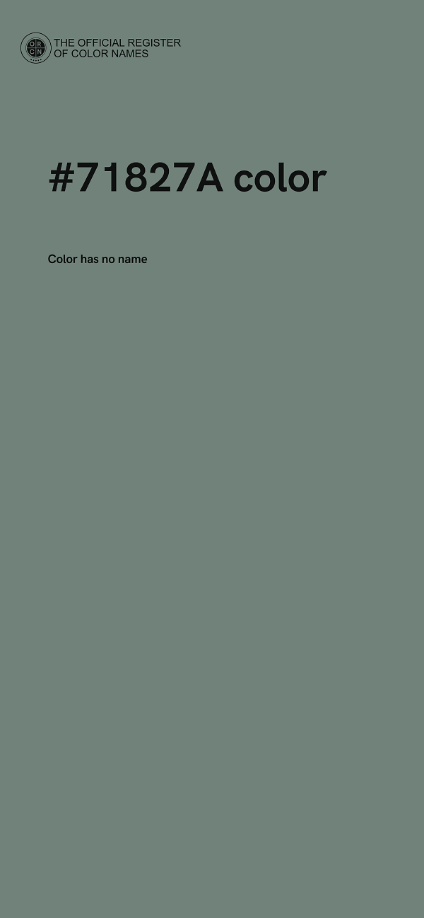 #71827A color image