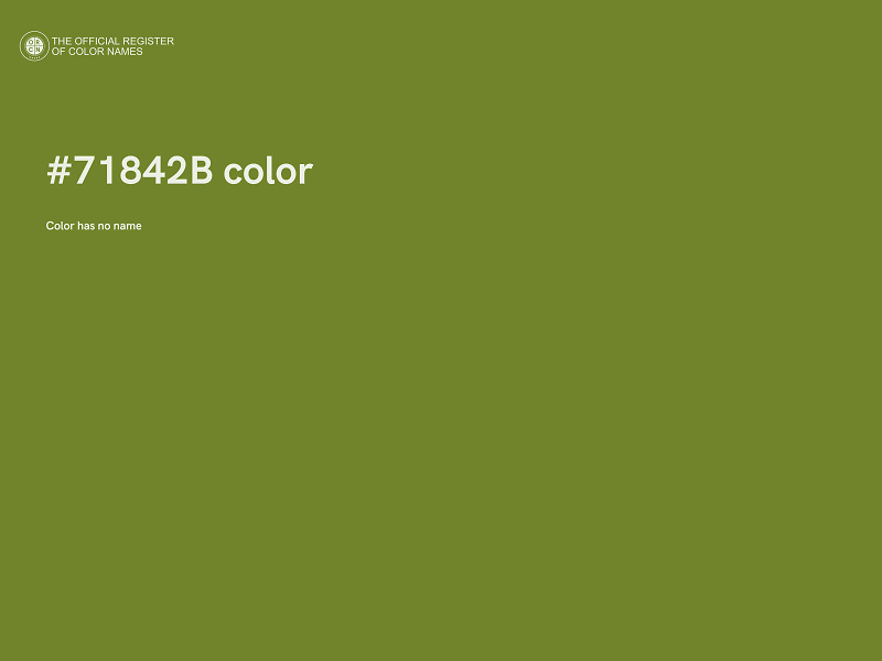 #71842B color image