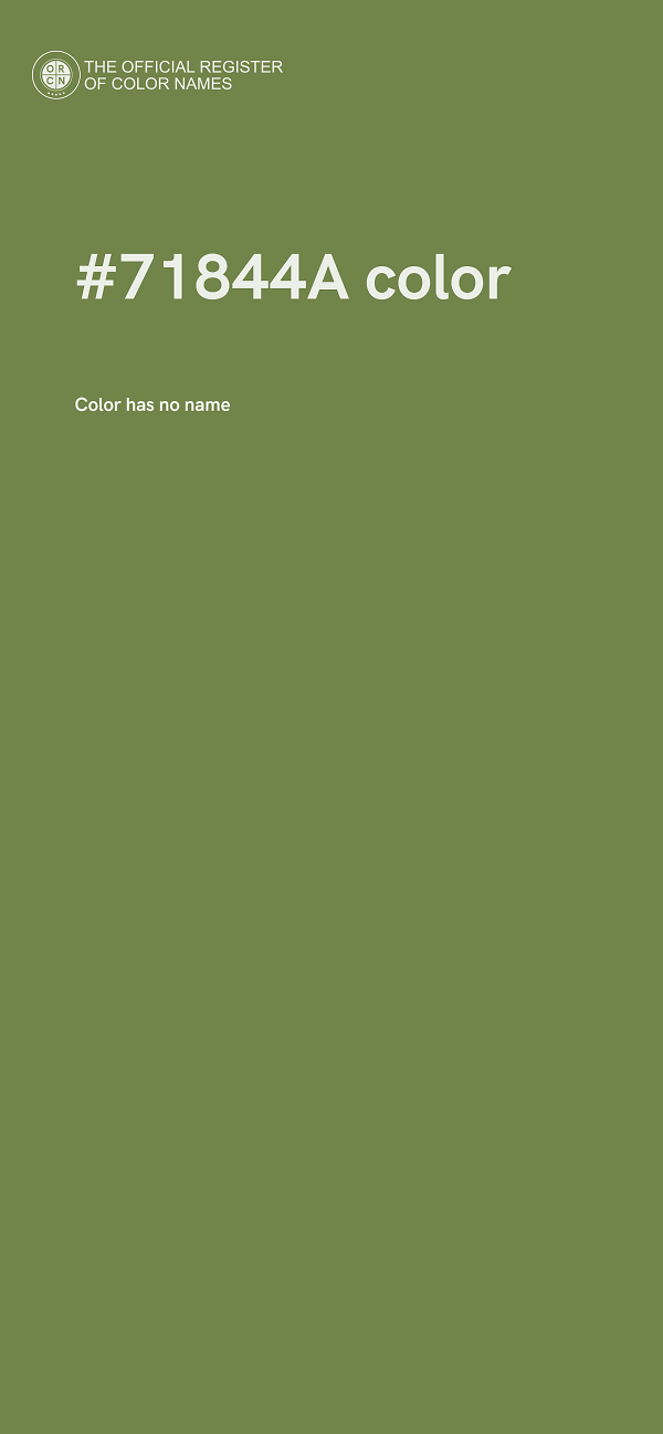 #71844A color image