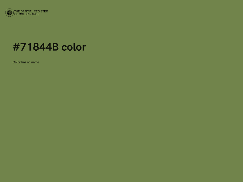 #71844B color image