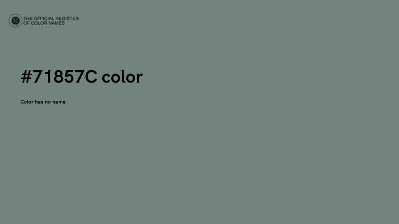 #71857C color image