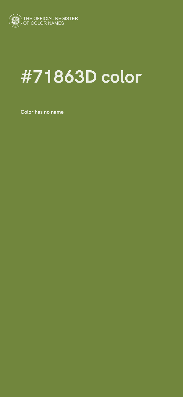 #71863D color image