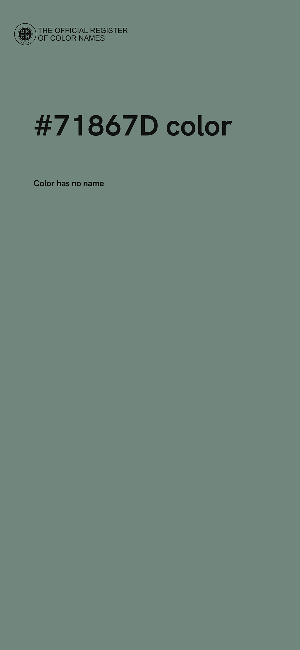 #71867D color image