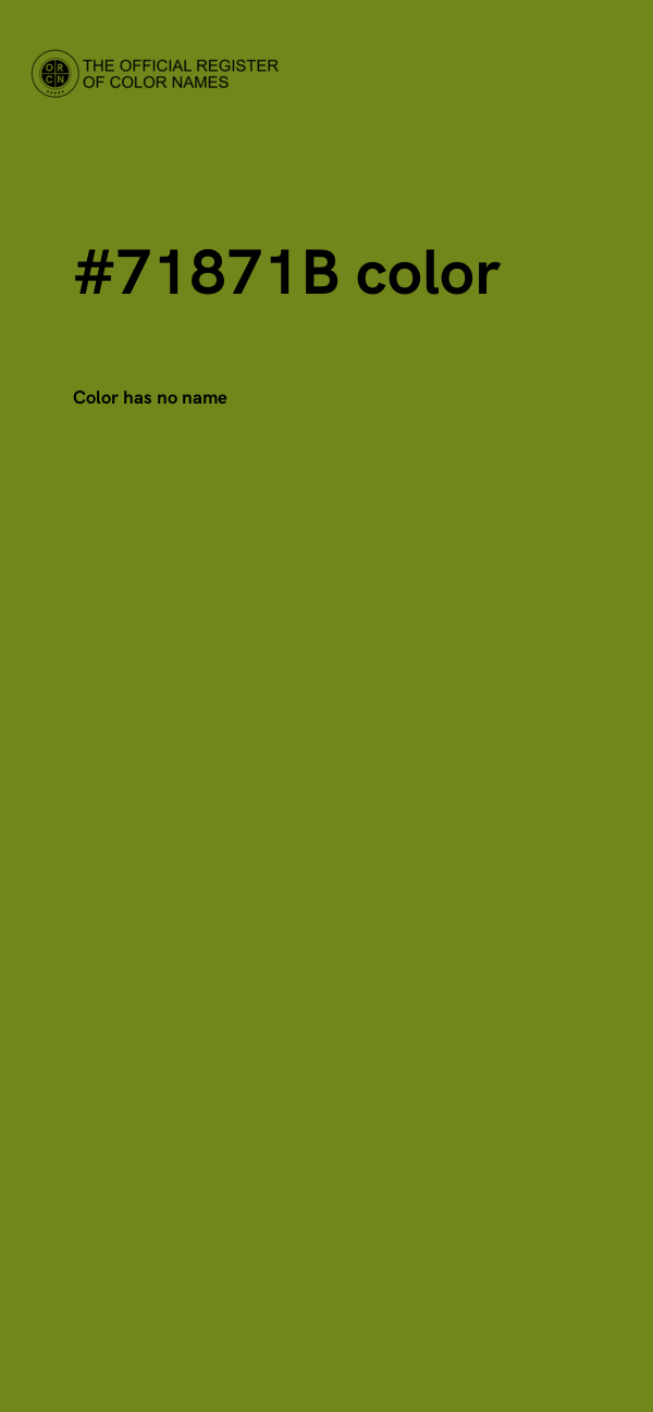 #71871B color image