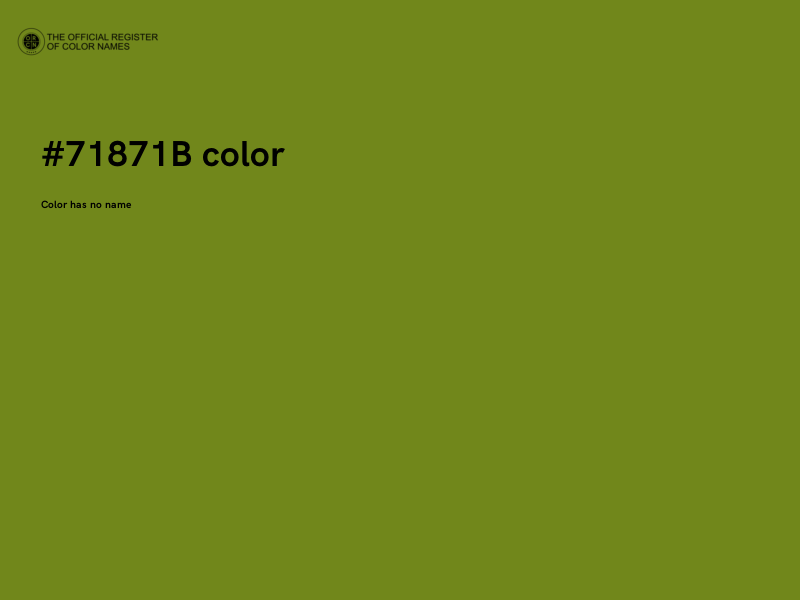 #71871B color image