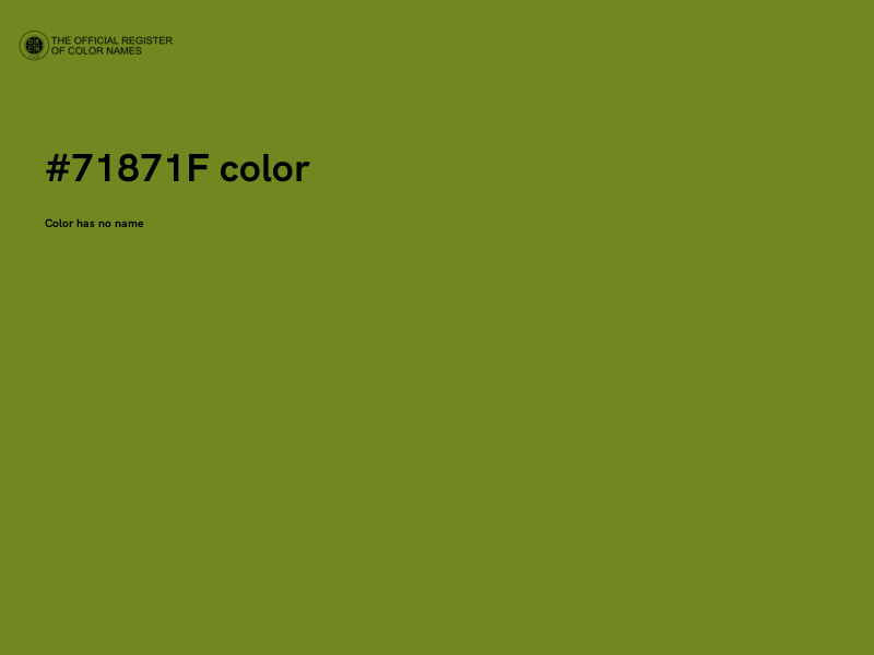 #71871F color image