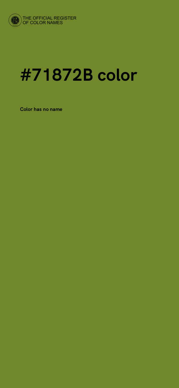 #71872B color image