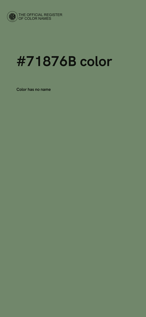 #71876B color image
